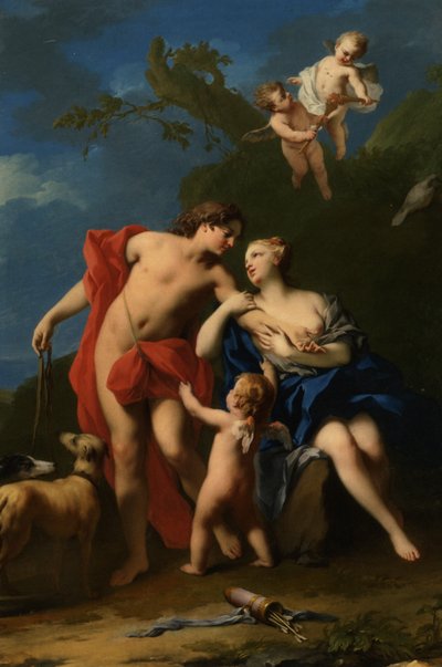 Venus und Adonis von Jacopo Amigoni